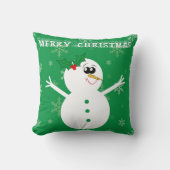 Snowman-kerstSierkussen Kussen (Voorkant)