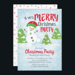 Snowman-kerstuitnodigingen Kaart<br><div class="desc">Prachtige Wintersnowman - Uitnodiging voor Kerstmis.

©Tweet Party Printables 2019</div>