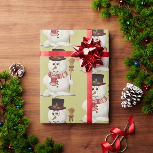 SnowMan-kerstwrapppapier Cadeaupapier (Feestdagen Geschenken)