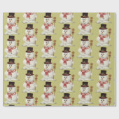 SnowMan-kerstwrapppapier Cadeaupapier (Vlak)