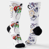 Snowman kind sokken (Gebogen)