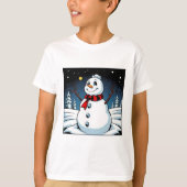 Snowman kinder t-shirt (Voorkant)