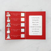 Snowman Kindergarten Kerstactiviteit Rood Feestdagen Kaart (Binnen)