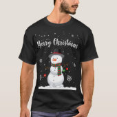 Snowman kit T Shirt | Vreemd kerstT-shirt (Voorkant)