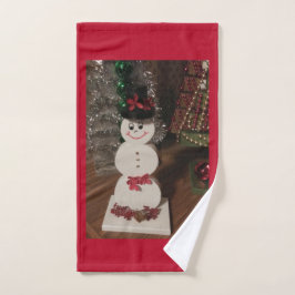 Snowman Kitchen Hand Towel Handdoek