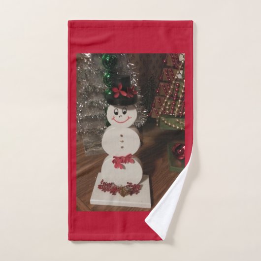 Snowman Kitchen Hand Towel Handdoek (Handdoek)