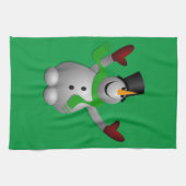 Snowman Kitchen Towel Theedoek (Horizontaal)