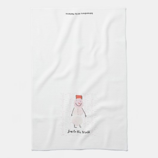 Snowman Kitchen Towel Theedoek (Verticaal)