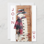 SNOWMAN KLAAR VOOR PARTIJ-CHRISTMAS-INVITATIE KAART<br><div class="desc">DEZE ZEER SNOWMAN IS ZO KLAAR VOOR PARTIJ EN OM "UW GASTEN" UIT TE VRAGEN OM TOT HEM EN U DEZE ZEEDZAAK TE KOMEN!</div>