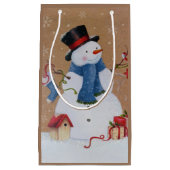 Snowman Klein Cadeauzakje (Voorkant)