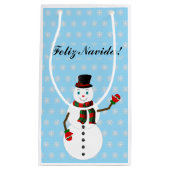 snowman klein cadeauzakje (Voorkant)