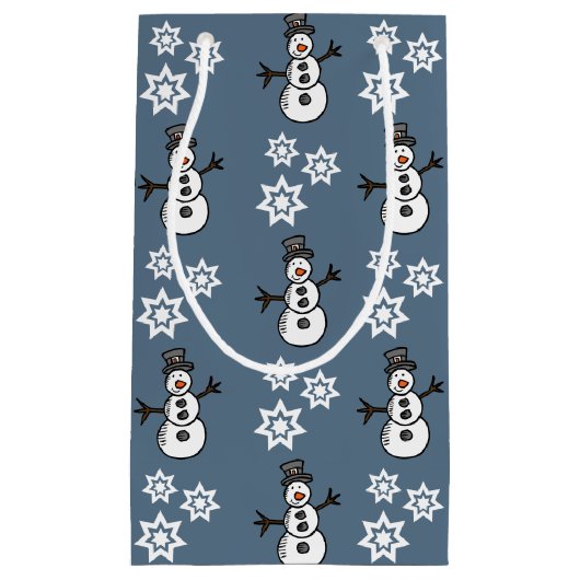 Snowman Klein Cadeauzakje (Voorkant)