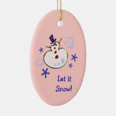 Snowman kleindochter kerstversiering keramisch ornament (Rechts)