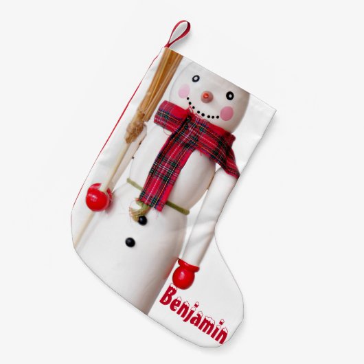 Snowman Kleine Kerstsok (Voorkant (Hangend))