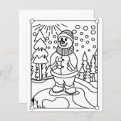 Snowman-kleuring (Voorkant / Achterkant)