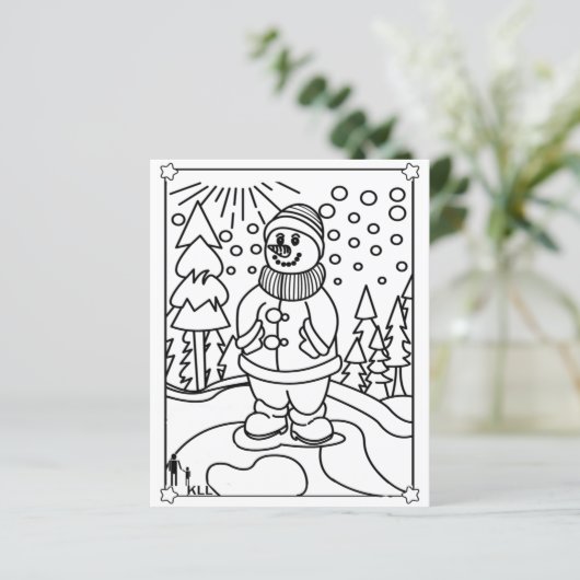 Snowman-kleuring (Staand voorkant)