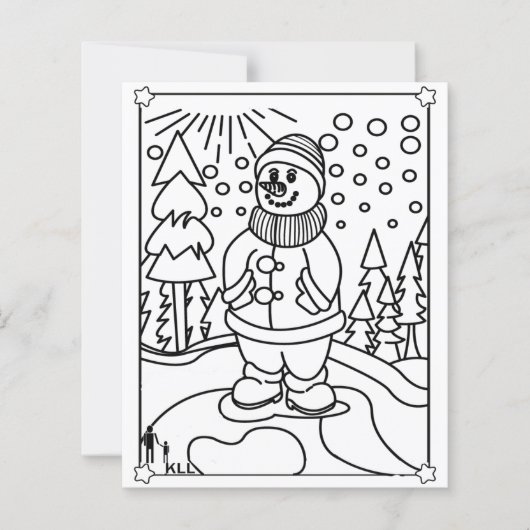 Snowman-kleuring (Voorkant)