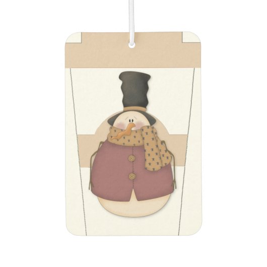 snowman koffiekop luchtverfrisser (Voorkant)