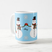 snowman koffiemok (Voorkant links)