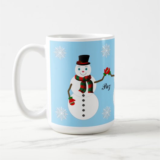 snowman koffiemok (Links)