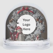 Snowman Krans Klantwaardering Gift Sneeuwbol (Achterkant)