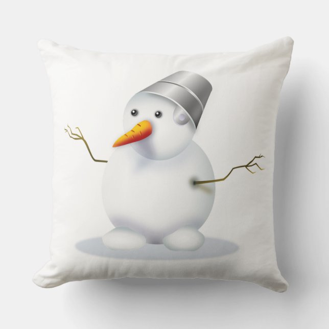 Snowman Kussen (Voorkant)