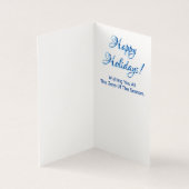 Snowman laat het kerstfeest sneeuwen kaart (Binnen)