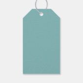 Snowman laat het sneeuwen cadeaulabel (Achterkant)