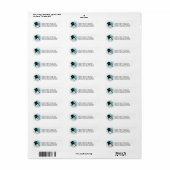 Snowman laat het sneeuwen etiket (Full Sheet)