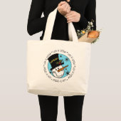 Snowman laat het sneeuwen grote tote bag (Voorkant (product))