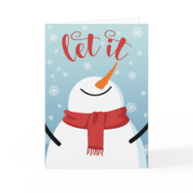 Snowman laat het sneeuwen