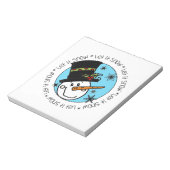 Snowman laat het sneeuwen notitieblok (Linkerzijde)