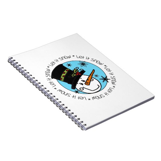 Snowman laat het sneeuwen notitieboek (Rechterzijde)