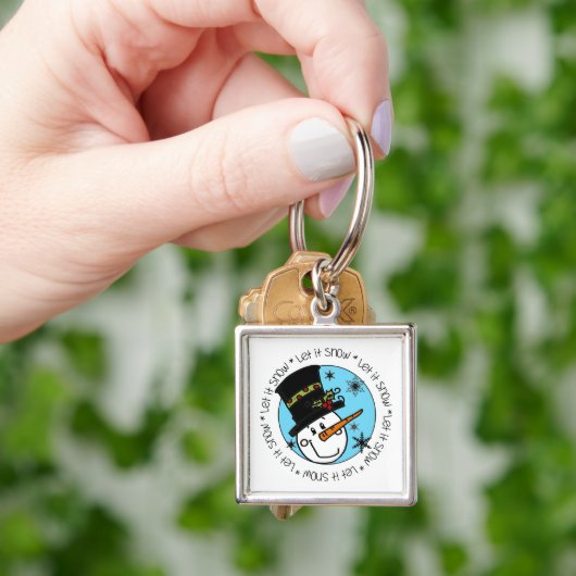 Snowman laat het sneeuwen sleutelhanger (Hand)