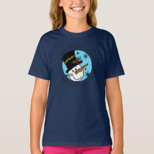 Snowman laat het sneeuwen t-shirt
