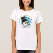 Snowman laat het sneeuwen t-shirt (Voorkant)