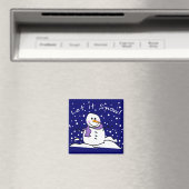 Snowman laat het sneeuwmagneet magneet (Insitu (Vaatwasser))