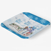 Snowman | Laat het sneeuwpapier Bord (Gebogen)