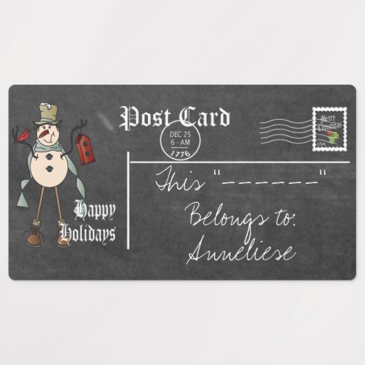  Snowman Labels (Design 2)