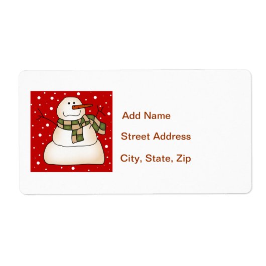 Snowman Labels (Voorkant)