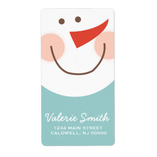 Snowman Labels | FEESTDAGEN