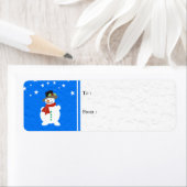 Snowman - Labels met cadeaulabel (Insitu)