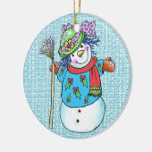 Snowman Lady Snowman aangepaste ornamenten (Links)