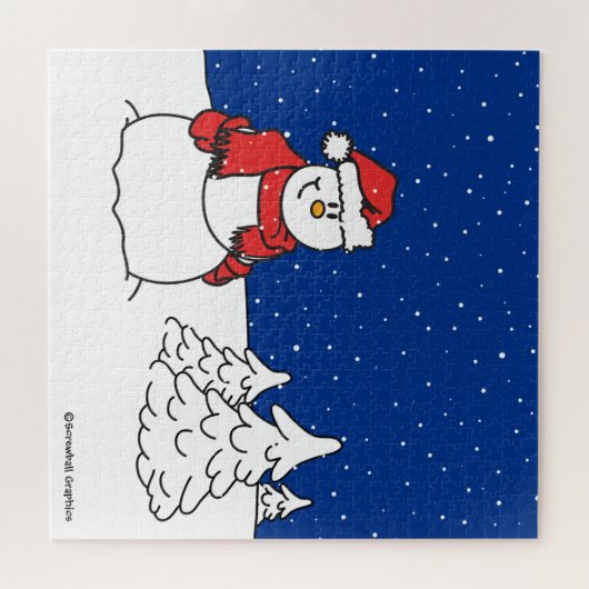 Snowman Legpuzzel (Horizontaal)