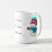 Snowman Let it Snow Mug Koffiemok (Voorkant rechts)
