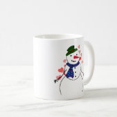 Snowman Little Boy In Love Koffiemok (Voorkant rechts)