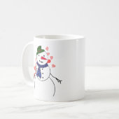 Snowman Little Boy In Love Koffiemok (Voorkant links)