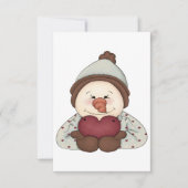 Snowman Love Invitations Kaart (Voorkant)