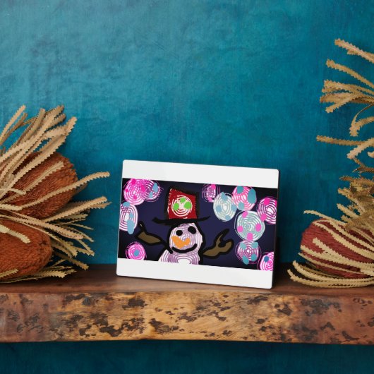 Snowman Lovey Fotoplaat (Zijkant)