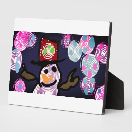 Snowman Lovey Fotoplaat (Zijkant)